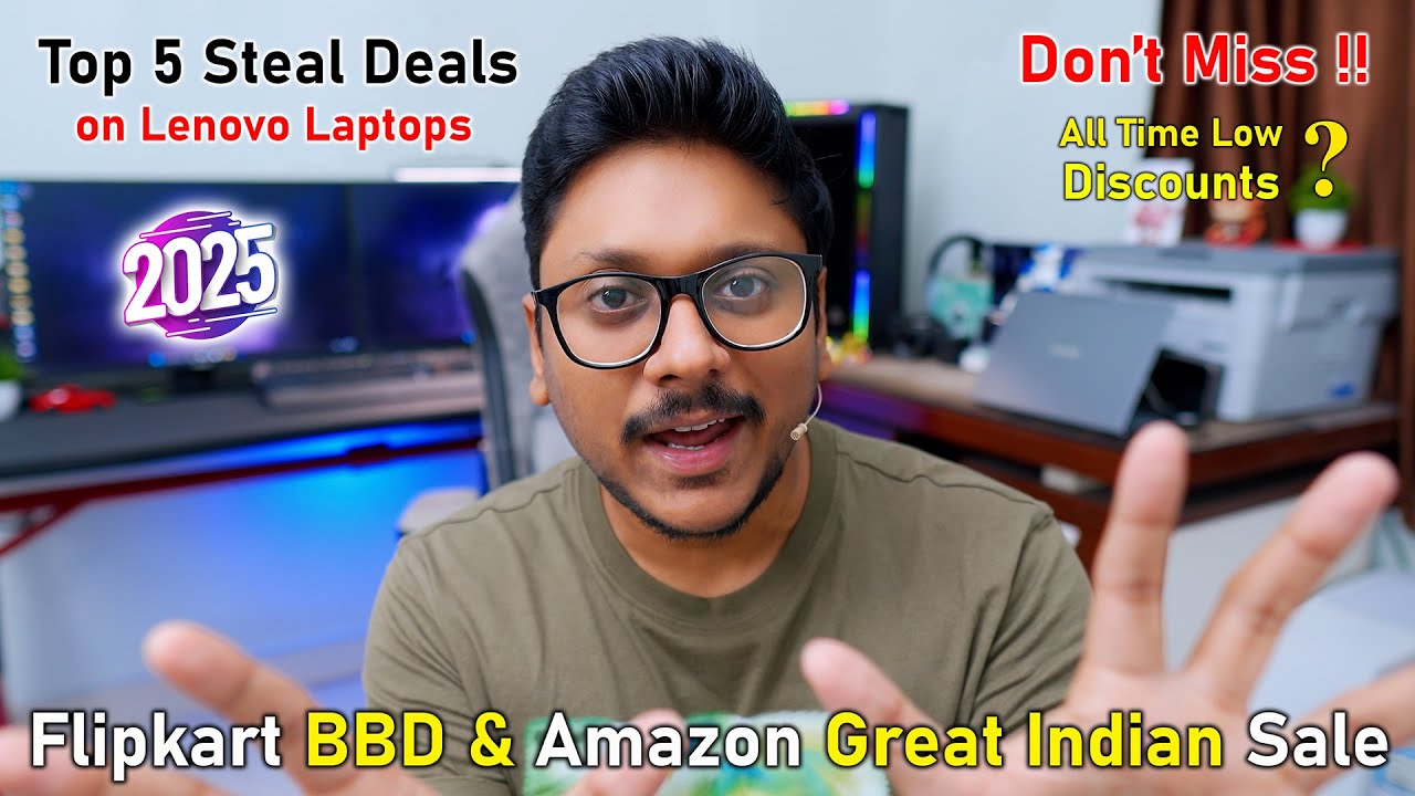 Top 5 Steal Deals on Lenovo AI PCs in Festive Sale... Amazon, Flipkart, Lenovo Stores & More 🔥