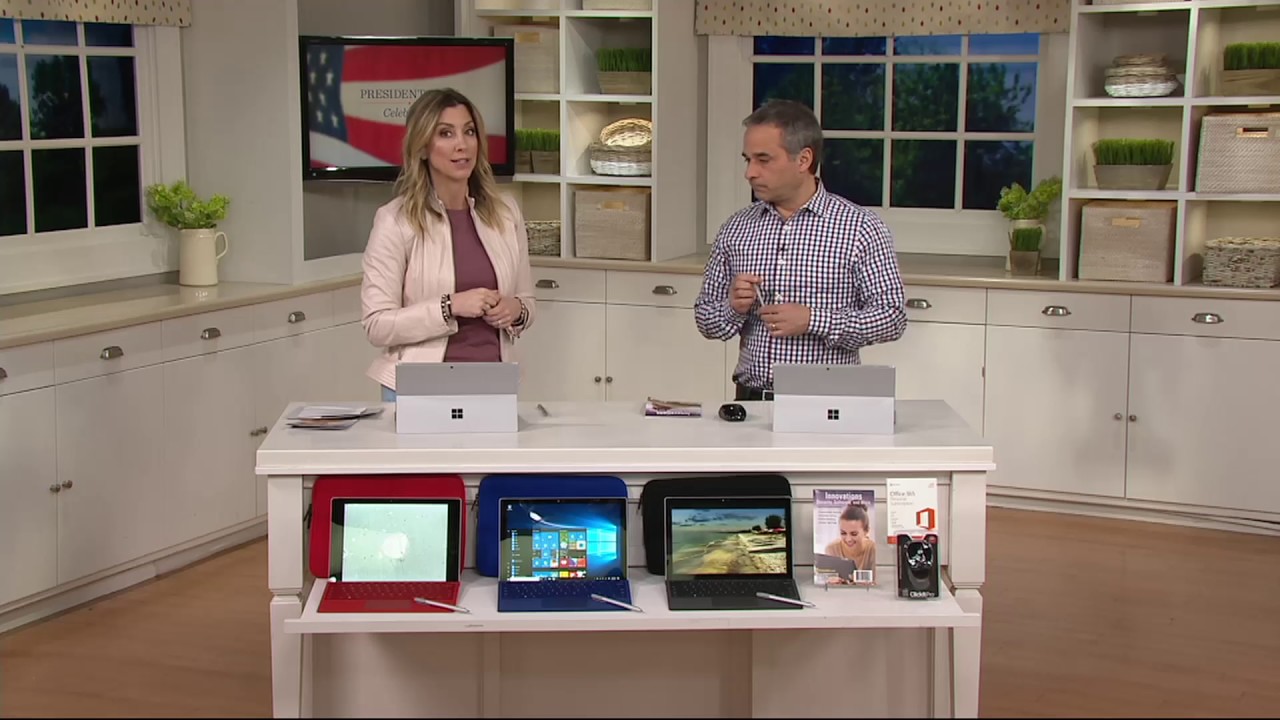 Microsoft Surface Pro 4 Intel, Keyboard MS Office, Case Stylus & Mouse on QVC