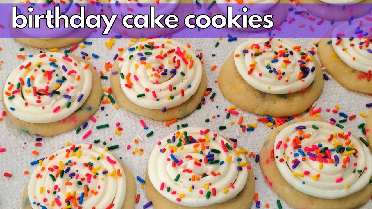 Birthday Cake Cookies from scratch! | Tastes just like delicious Cake Batter!