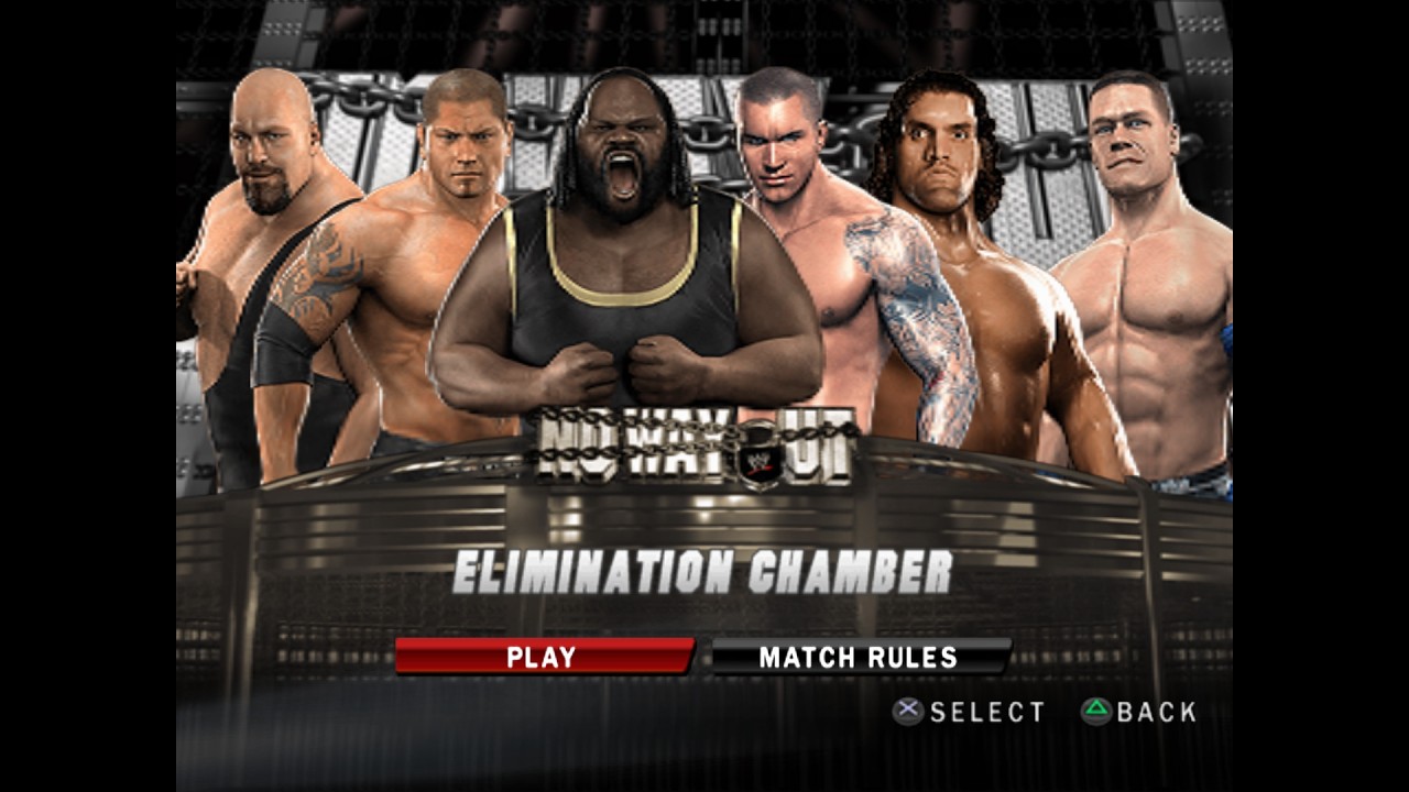 WWE SVR 2010 Elimination Chamber! (Cena vs. Orton vs. Batista vs. Big Show vs. Mark Henry vs. Khali)
