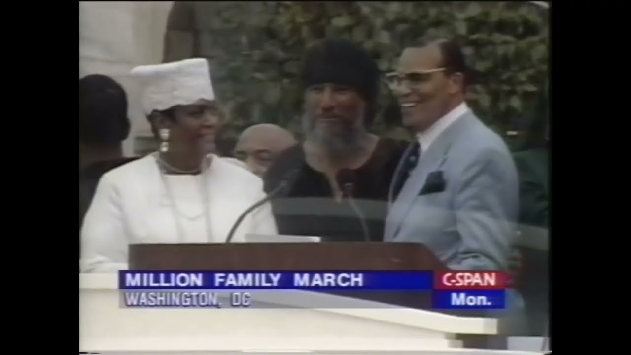 THE MILLION FAMILY MARCH: Ben Ammi Ben Israel & Prince Asiel Ben Israel Footage (Clip) 10-16-2000