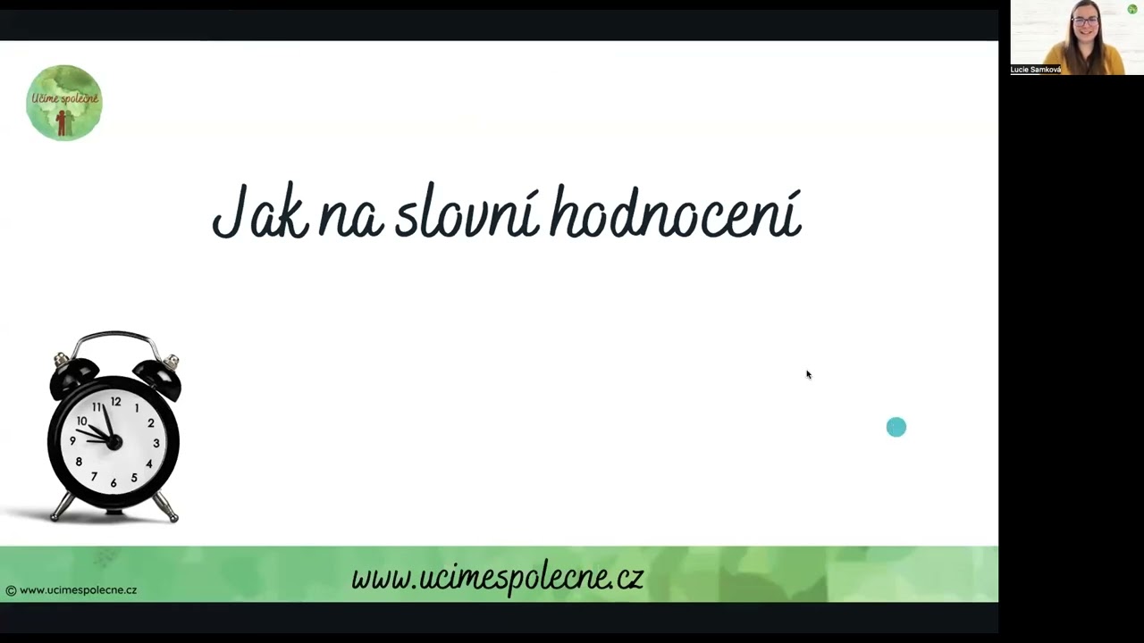 Webin&aacute;ř &sbquo;&sbquo;Jak na slovn&iacute; hodnocen&iacute;&lsquo;&lsquo;