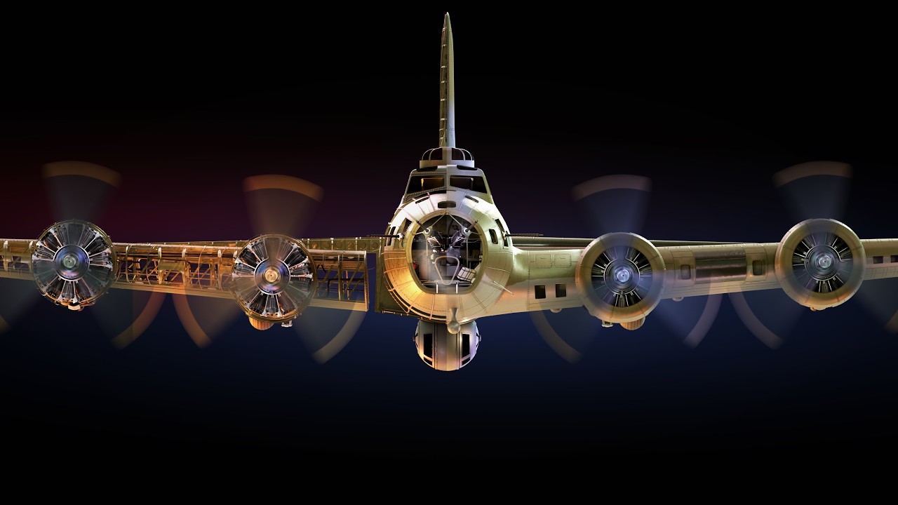 Внутри B-17F «Летающая крепость»
