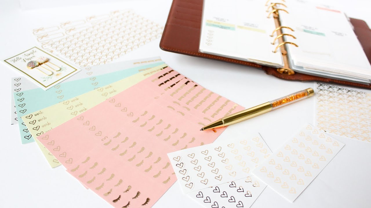 How To Make Custom Foiled Planner Stickers
