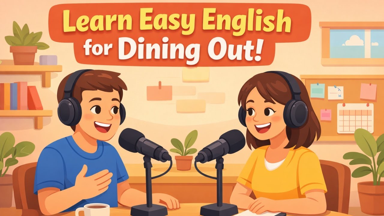 Ordering Food at a Restaurant in English | Easy Beginner English Conversation | Listening Practice