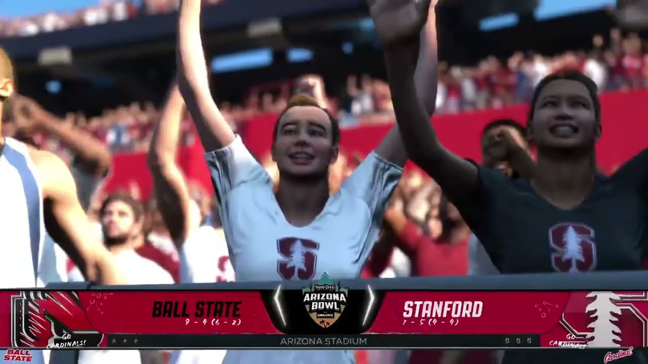Ball State Cardinals vs Stanford Cardinals. EA Sports College Football 26 