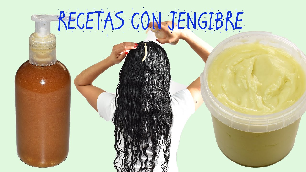 🌱La mejor Receta con Jengibre para el Crecimiento del Cabello/Shampoo y Acondicionador 100% Natural👌