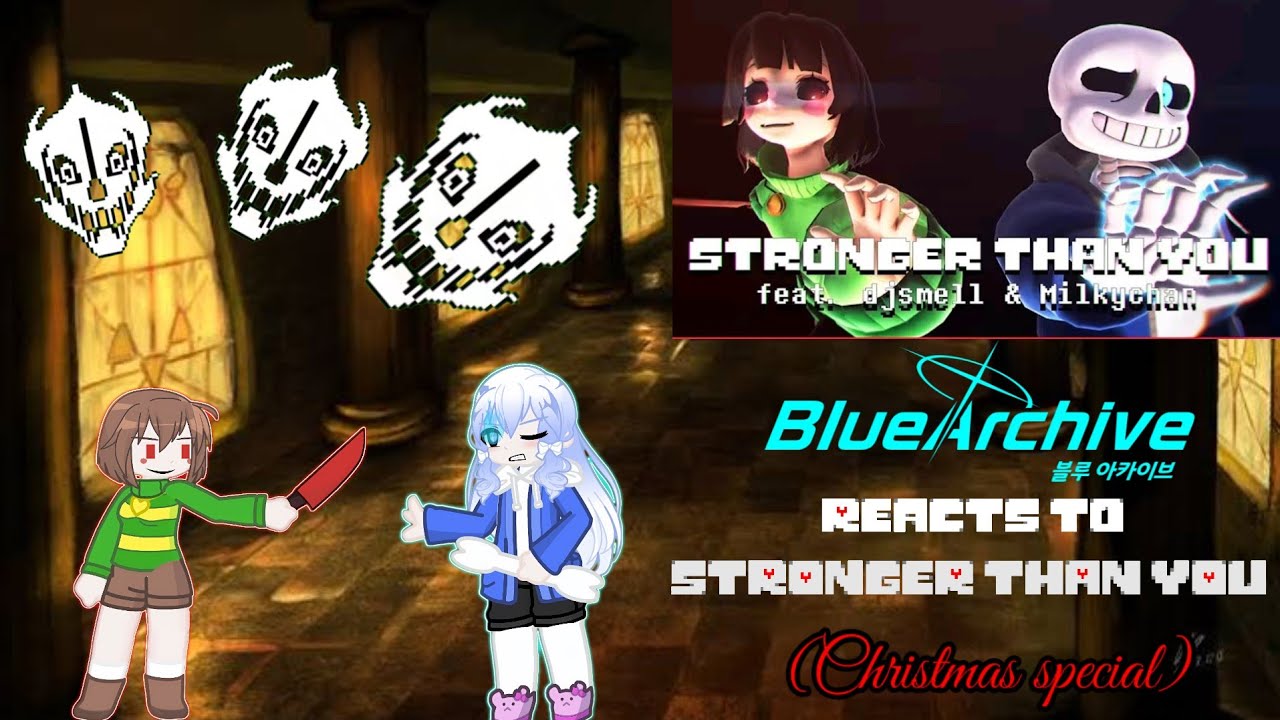 Реакция Blue Archive на видео Stronger than you Duo (тестирование видео)