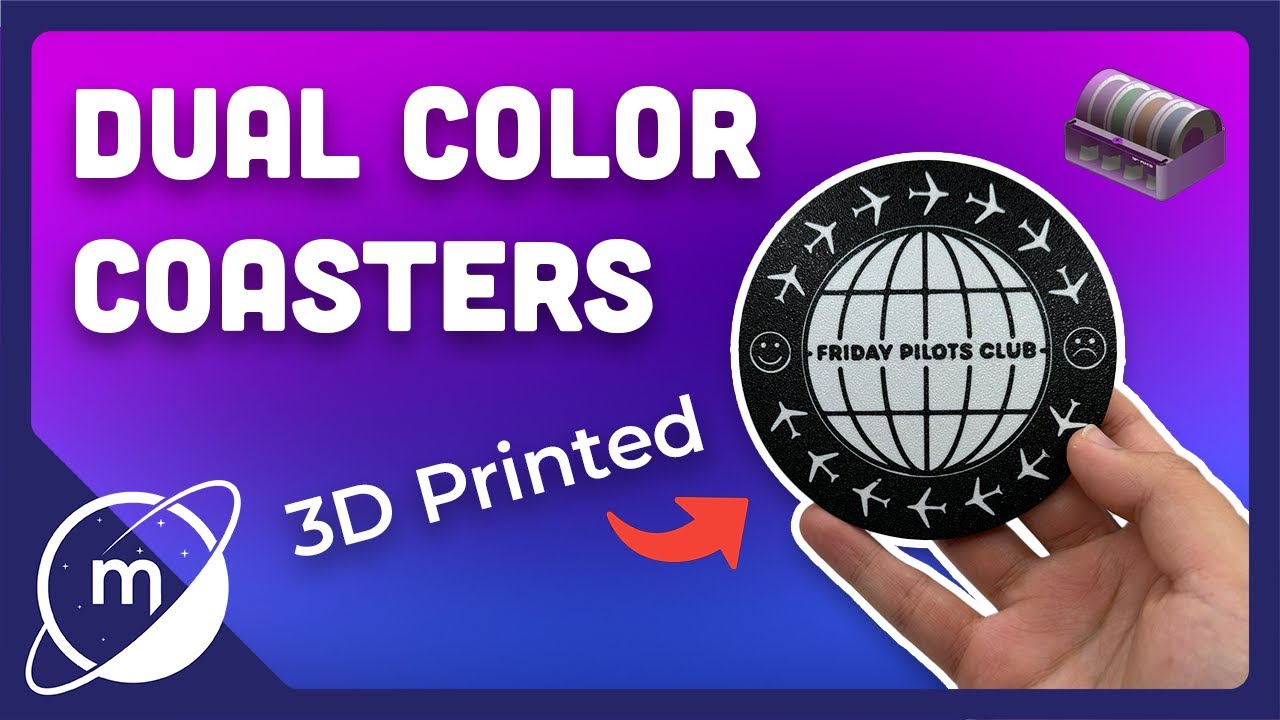 How to make dual color coasters in Fusion 360 // Bambu Lab AMS Tutorial