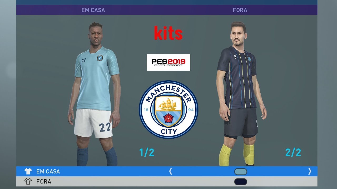 MANCHESTER CITY KITS PES 2019 XBOX ONE