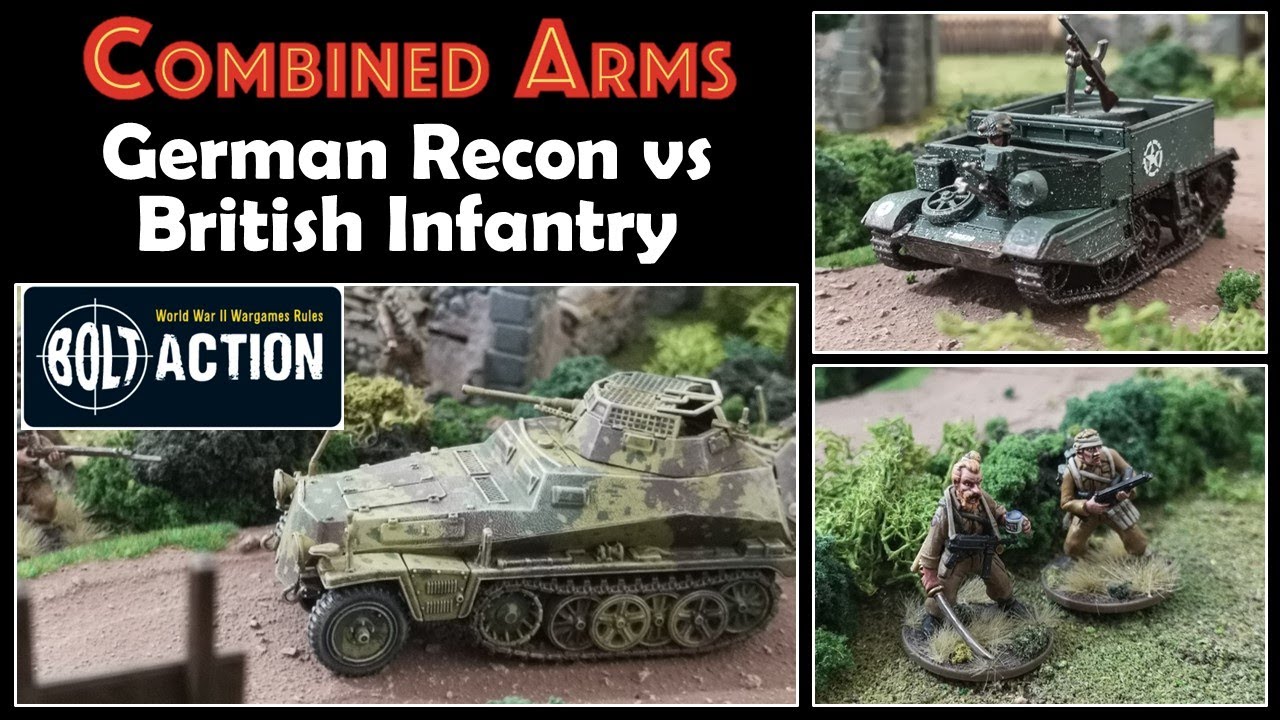 Bolt Action Campaign Game 1 - North West Europe 1944 - British Infantry Vs German Mechanised