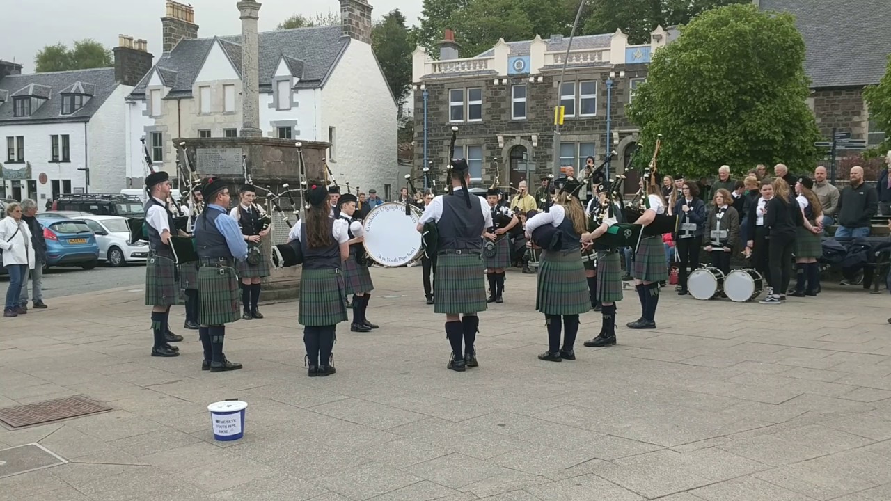 Skye Youth Pipe Band - Pipes and Drums playing 