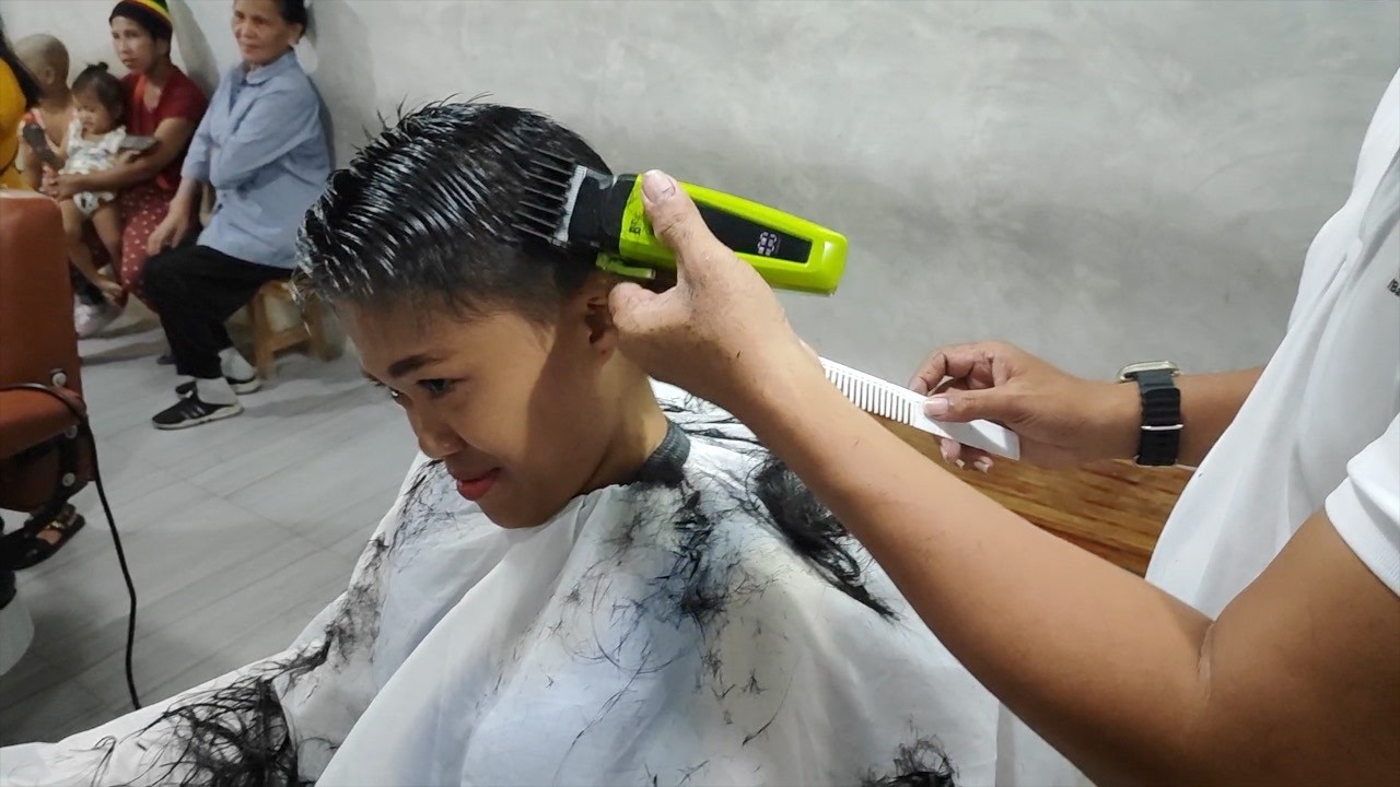 Beautiful Women FORCED PUNISHMENT Haircut |  Long to Short Haircut | Punishment Haircut
