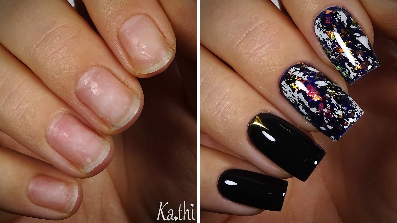 Nägel machen mit Dual Tips und Polygel + Herbst Nageldesign