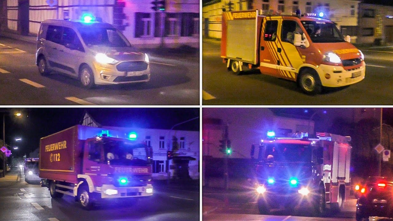 [Großbrand in Alfter] Einsatzfahrten Feuerwehr & Energieversorger