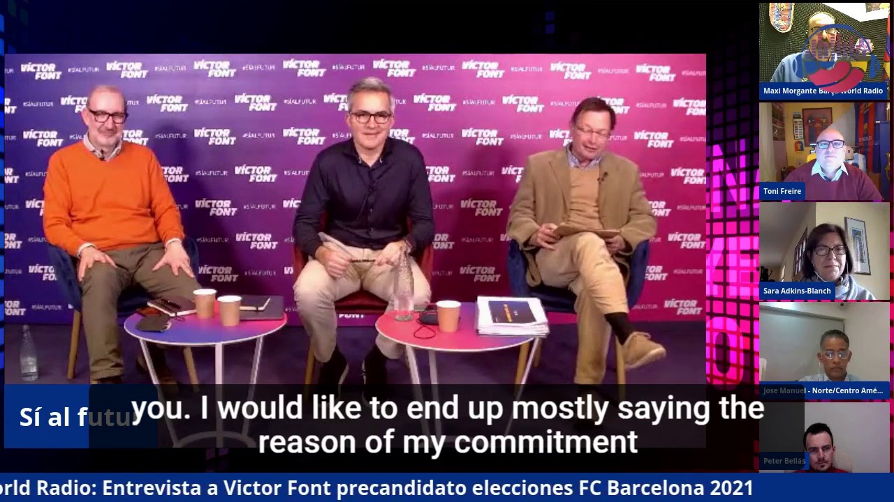 (REVISED SUBTITLES) - Interview to Victor Font, candidate for elections FC Barcelona'21