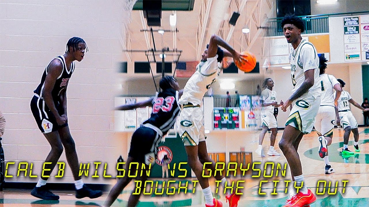 Caleb Wilson LOCKED IN THEN DROPS #30ball vs #1 Grayson... CRAZY BUZZER BEATER FTW!?
