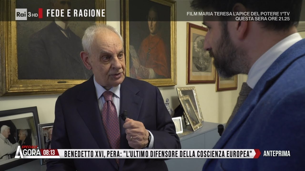 L'addio a Ratzinger parla Marcello Pera - Agorà 05/01/2023