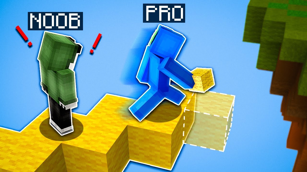 ICY BRIDGING PRO Teaches me the BEST Bridging Method in Minecraft...