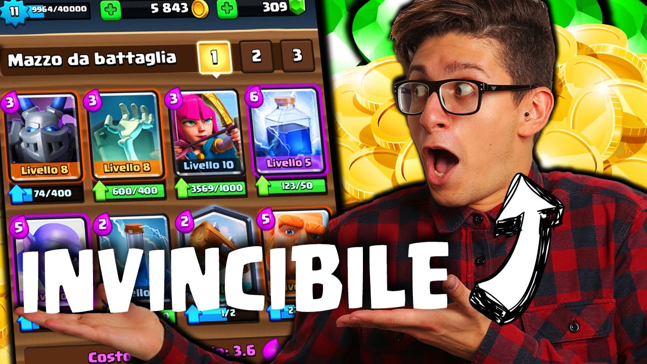 CLASH ROYALE: IL MAZZO INVINCIBILE PER GIOCATORI INVINCIBILI!!
