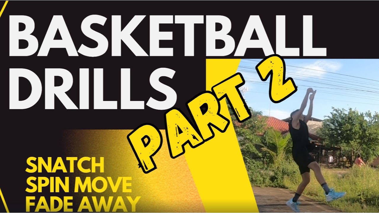 Basketball Drills for Kids - Part 2: Fade Away Jumper and Spin Move