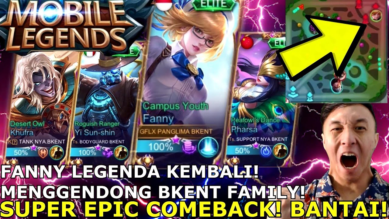 FANNY SPLIT PUSH MENGGILA DENGAN BKENT FAMILY! SUPER EPIC COMEBACK! BANTAI!