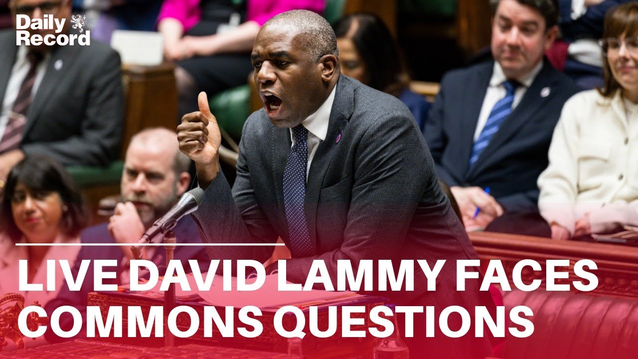 LIVE - David Lammy faces questions in the House of Commons