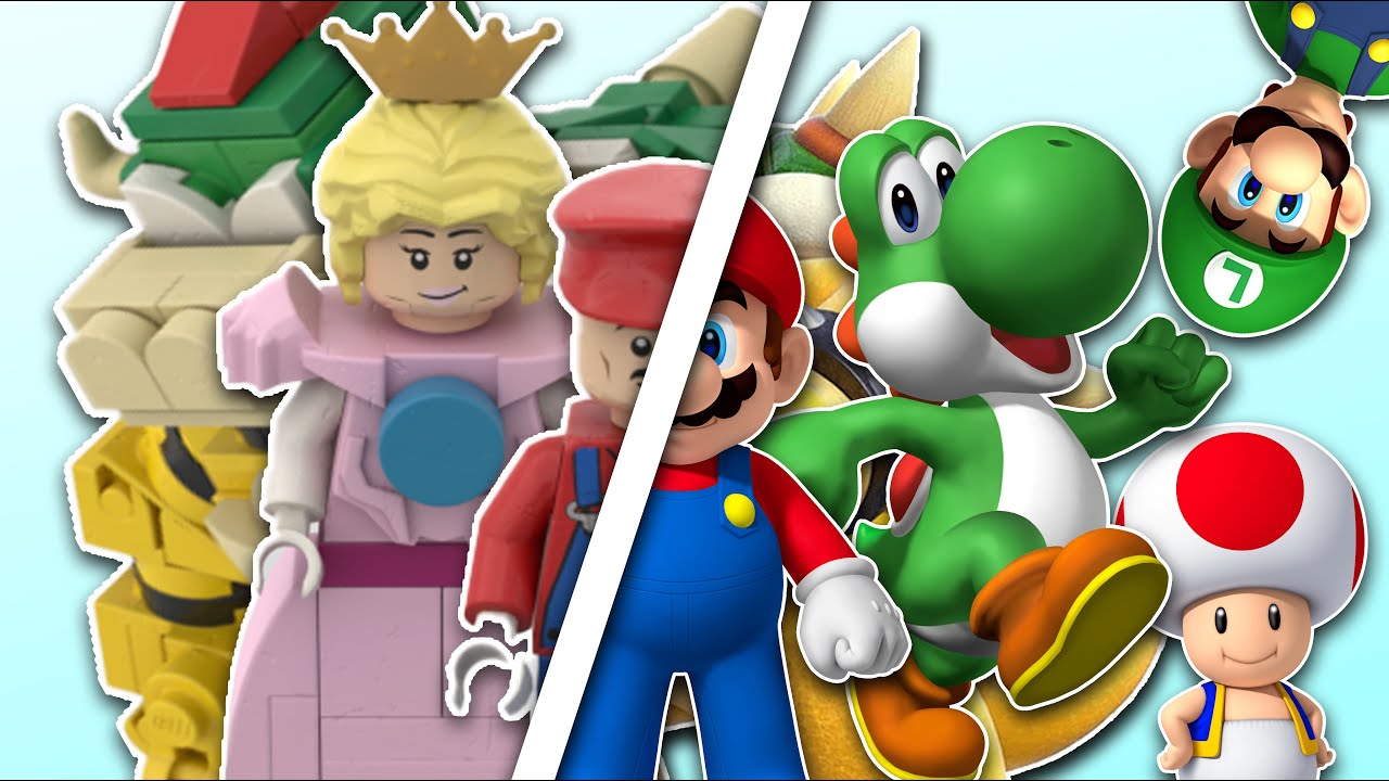 I Made MINIFIGURES For Lego Super Mario!