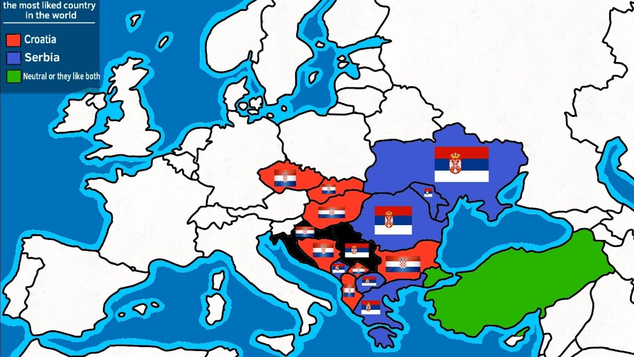 Croatia or Serbia ? the most liked country in the world