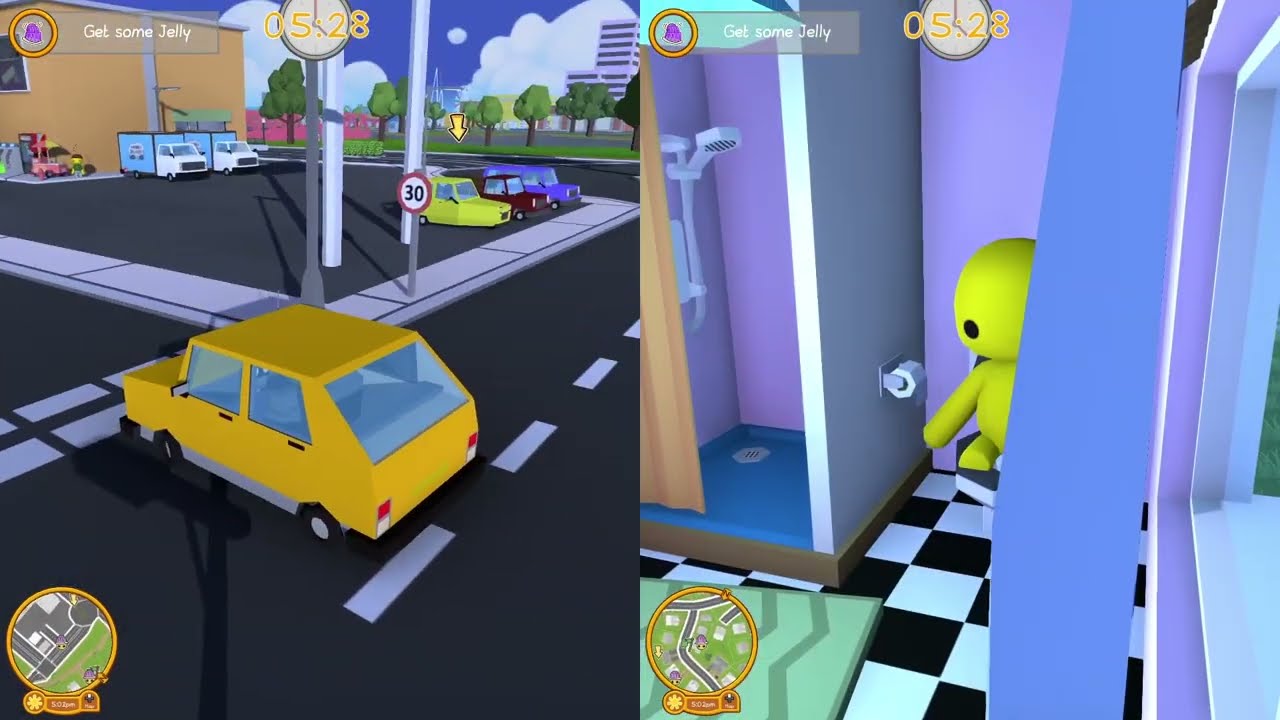 Jelly Delivery | Wobbly Life | Split Screen Play