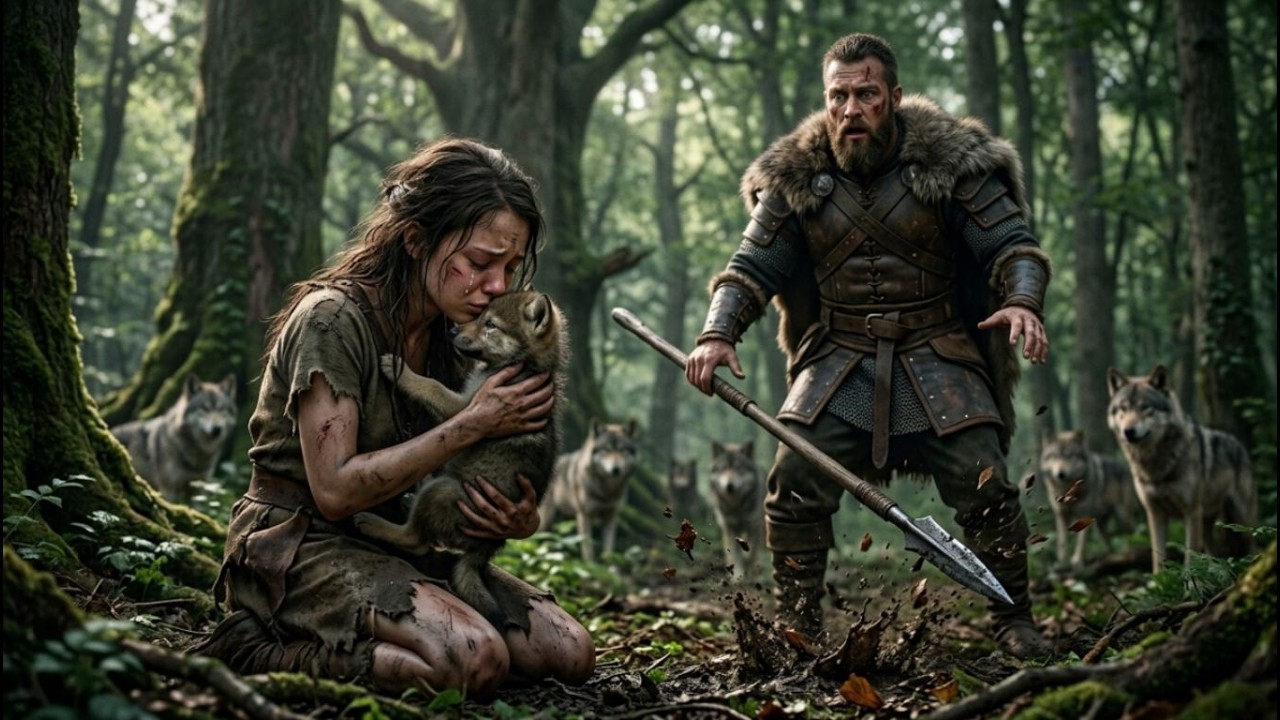 When the Omega Girl Kissed the Dying Cub’s Forehead — The Alpha King Let His Spear Fall
