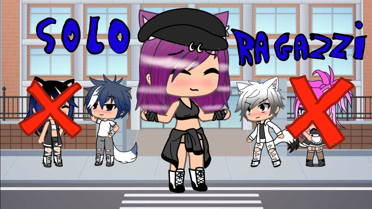 Una ragazza in una scuola di ragazzi  gacha life ita