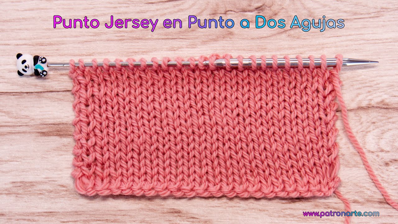 C&oacute;mo Tejer el Punto Jersey en Punto a Dos Agujas Tutorial Paso a Paso