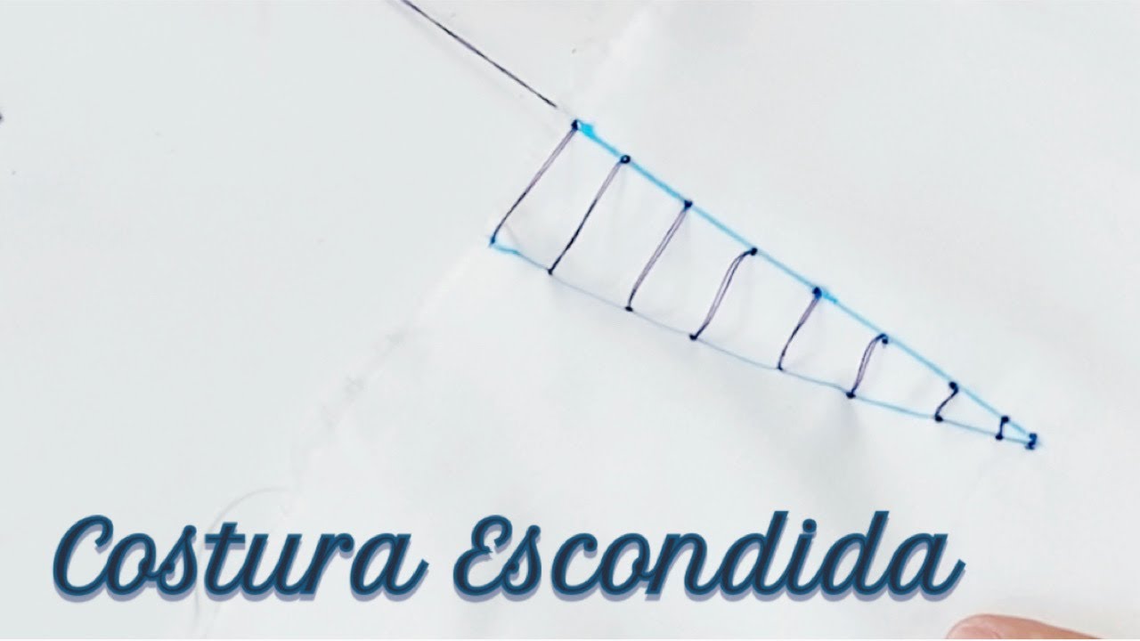 COMO COSO LA PUNTADA ESCONDIDA O INVISIBLE | Costura a Mano| Katirya Rodriguez