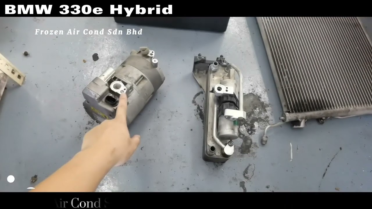 BMW 330e Hybrid - Condenser sangat kecil sahaja.