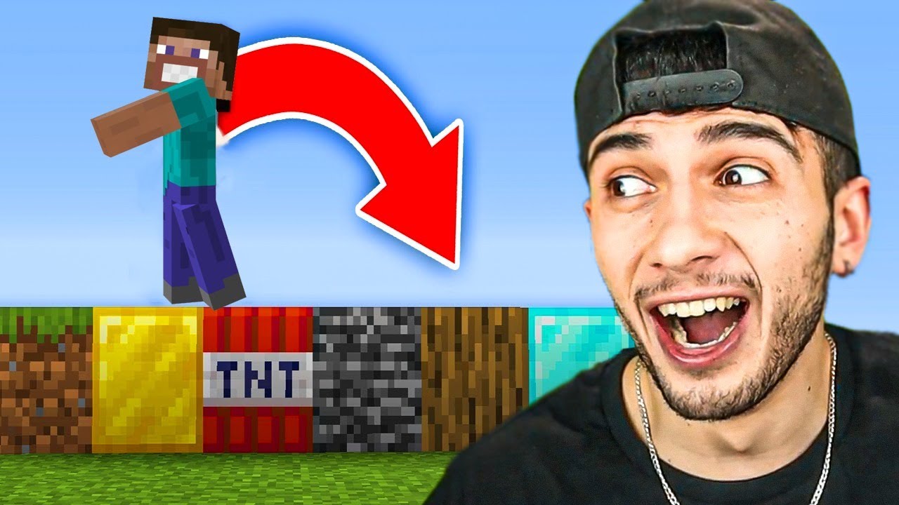 MİNECRAFT ama YÜRÜRKEN RASTGELE BLOKLAR ÇIKIYOR...
