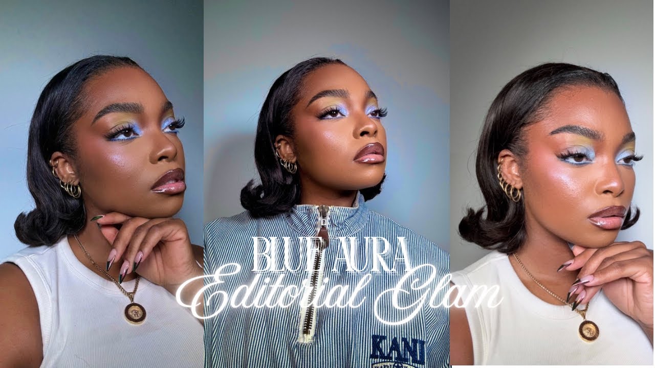 Blue Aura Makeup Tutorial 🦋🪲