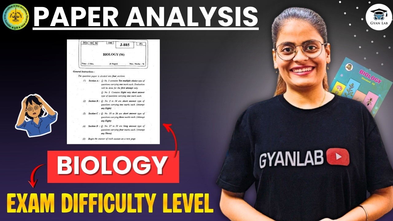 BIOLOGY Paper Analysis 2026 | 25 Feb 2026 | Difficulty Level? | Gyanlab | Anjali Patel