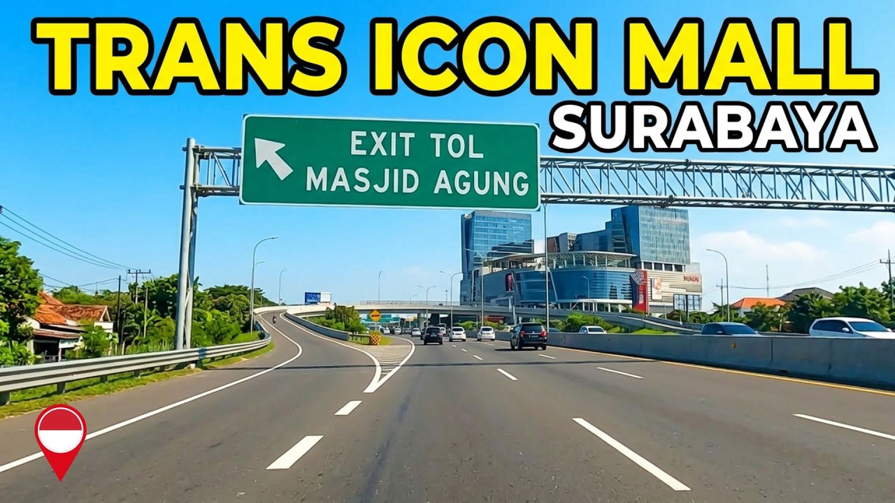 🇮🇩 Drive to Trans Icon Mall Surabaya via Exit Tol Masjid Agung | Next Rute A.Yan i⫸ Darmo ⫸ Rajawali
