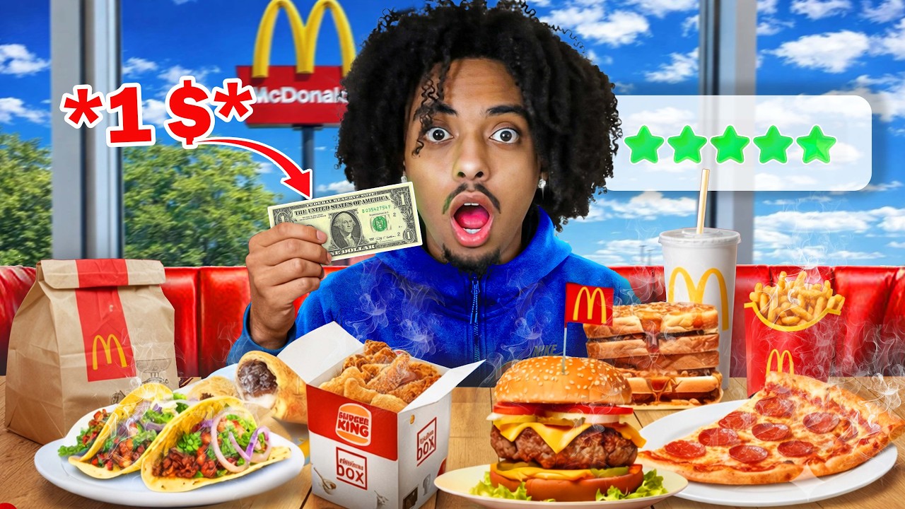 I Tried Every $1 Food Menu Item In America!