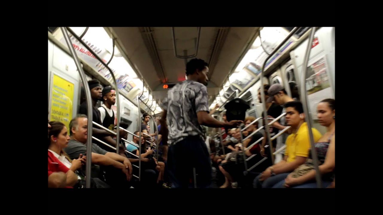 NYC Train Acrobats (Pole moves, Hat Tricks, Lite Feet)