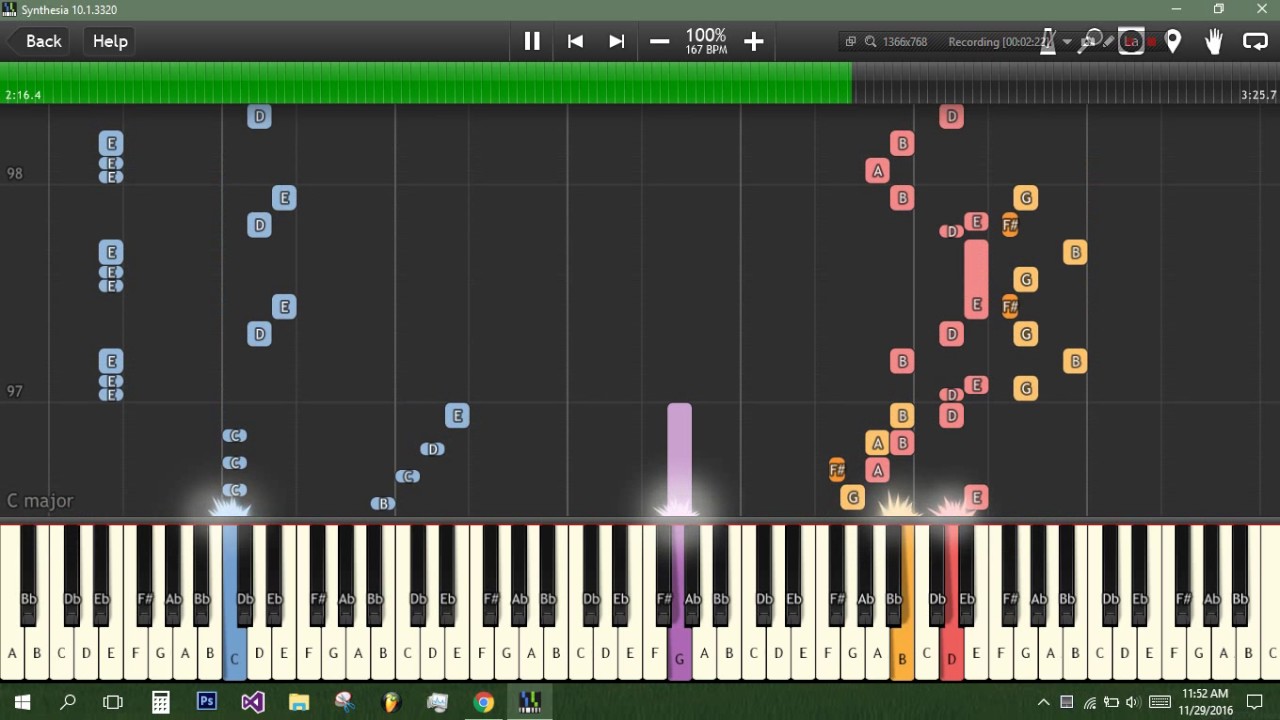 NemesisTheory - Rose at Meridiem, in Synthesia, MIDI version
