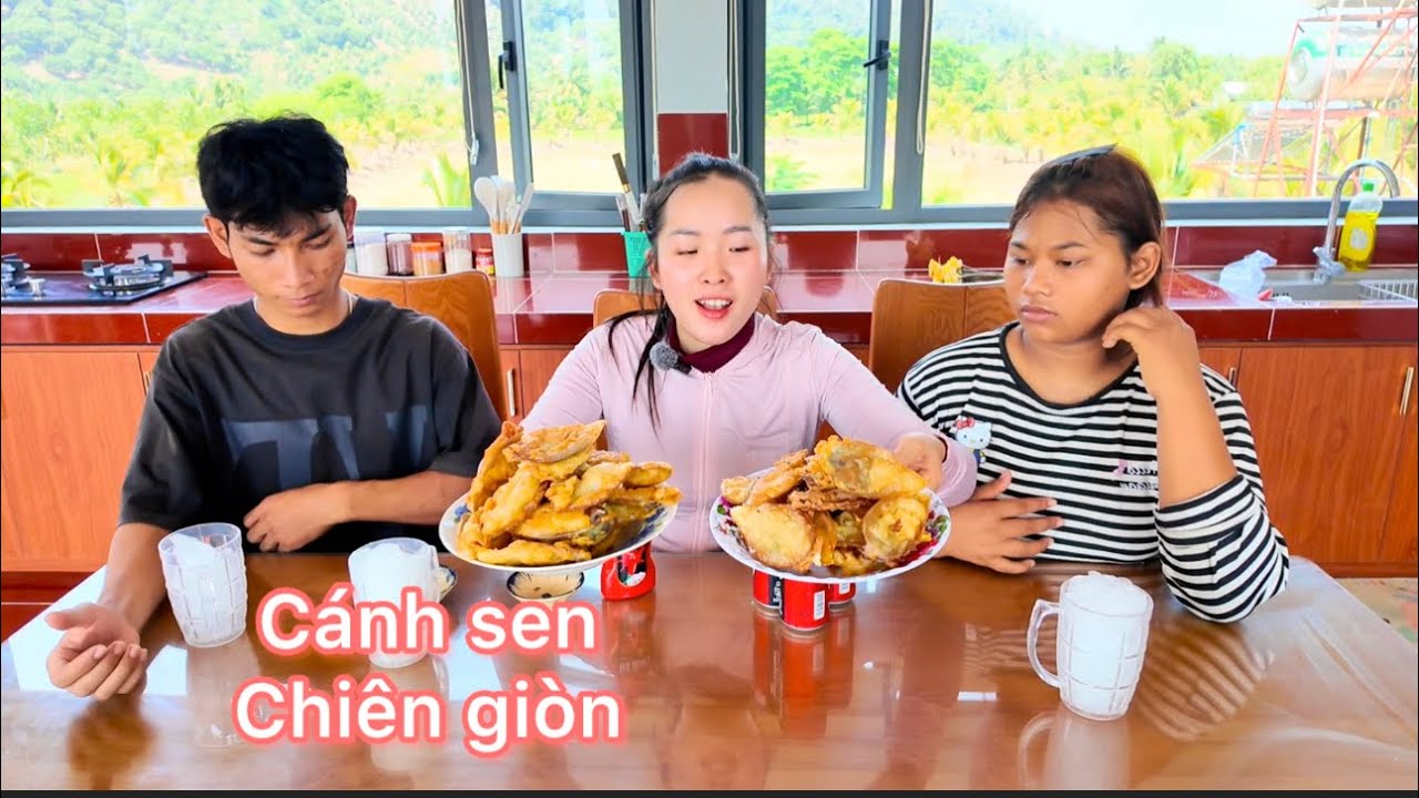 Hôm Nay Mai đi Hái Hoa Sen Về Làm Món Cánh Sen Chiên Giòn / Bánh Snack 