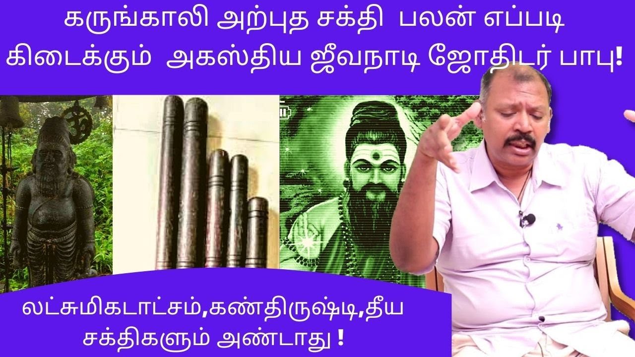 கருங்காலி அற்புத சக்தி எப்படி கிடைக்கும்  அகஸ்திய ஜீவநாடி ஜோதிடர் பாபு