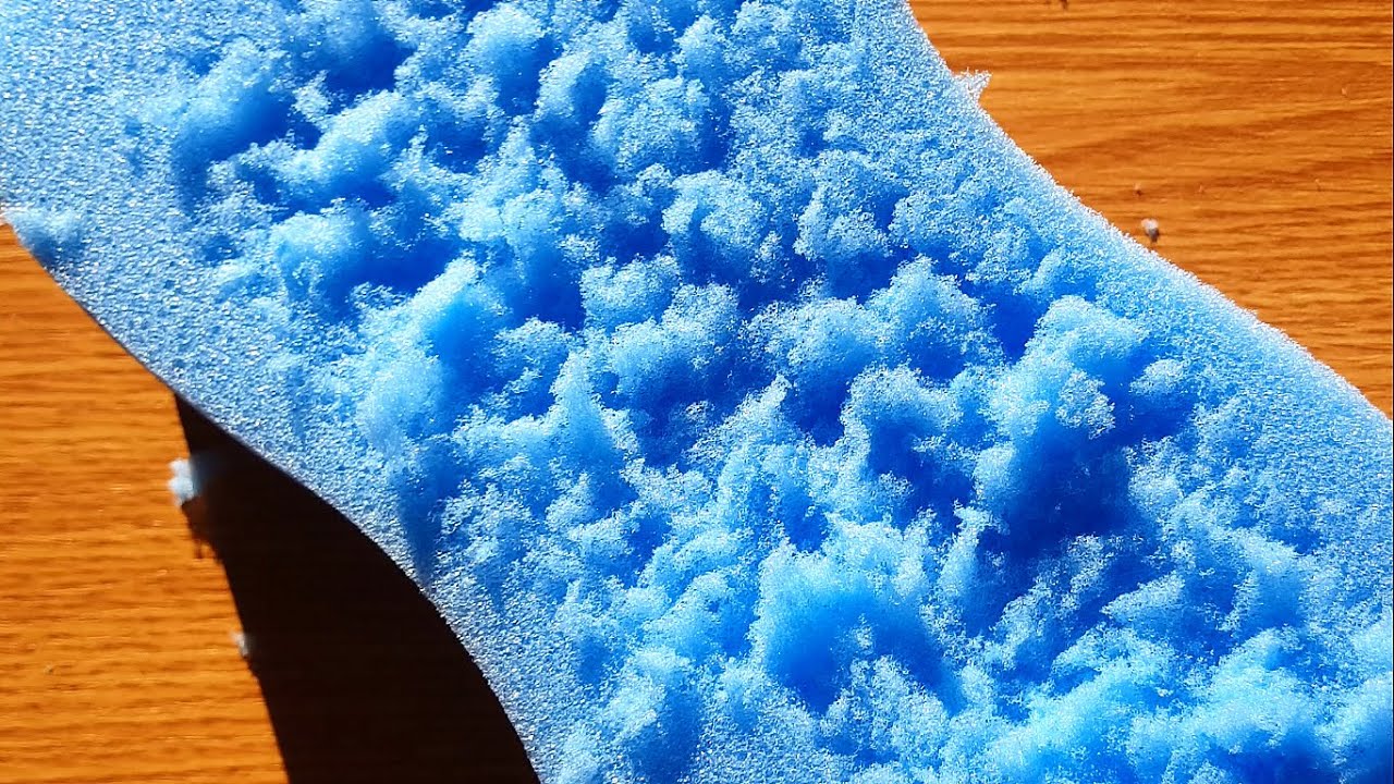 Destructive car sponge scratching & ripping |WATCH IN HD| ig @asmr_by_ann