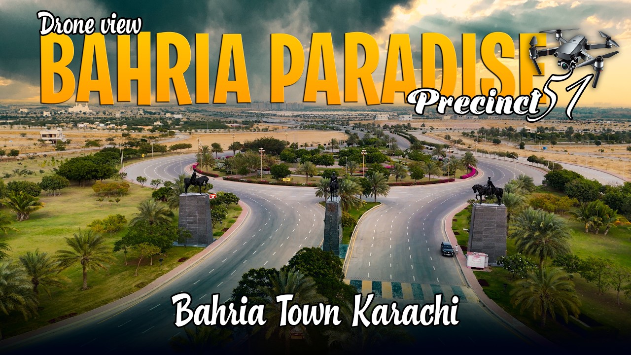 Bahria Paradise from Above | Bahria Town Karachi 🌴✨