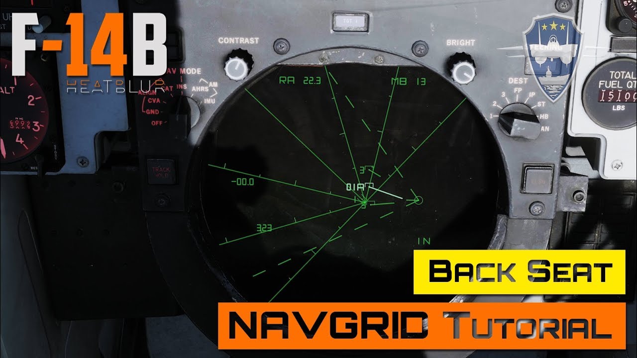 DCS World - F-14 - Заднее сиденье - Учебное пособие по NAVGRID