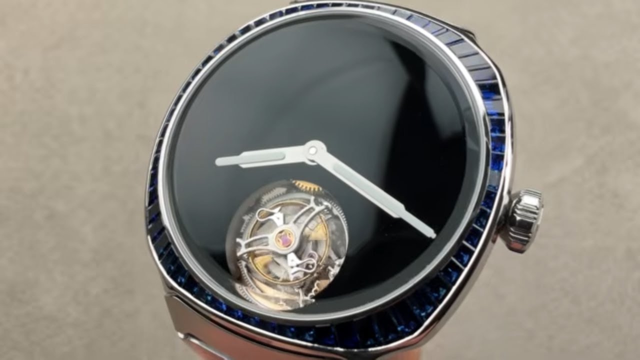 H. Moser & Cie Streamliner Tourbillon Vantablack Blue Sapphire Bezel 6805-1201 Watch Review