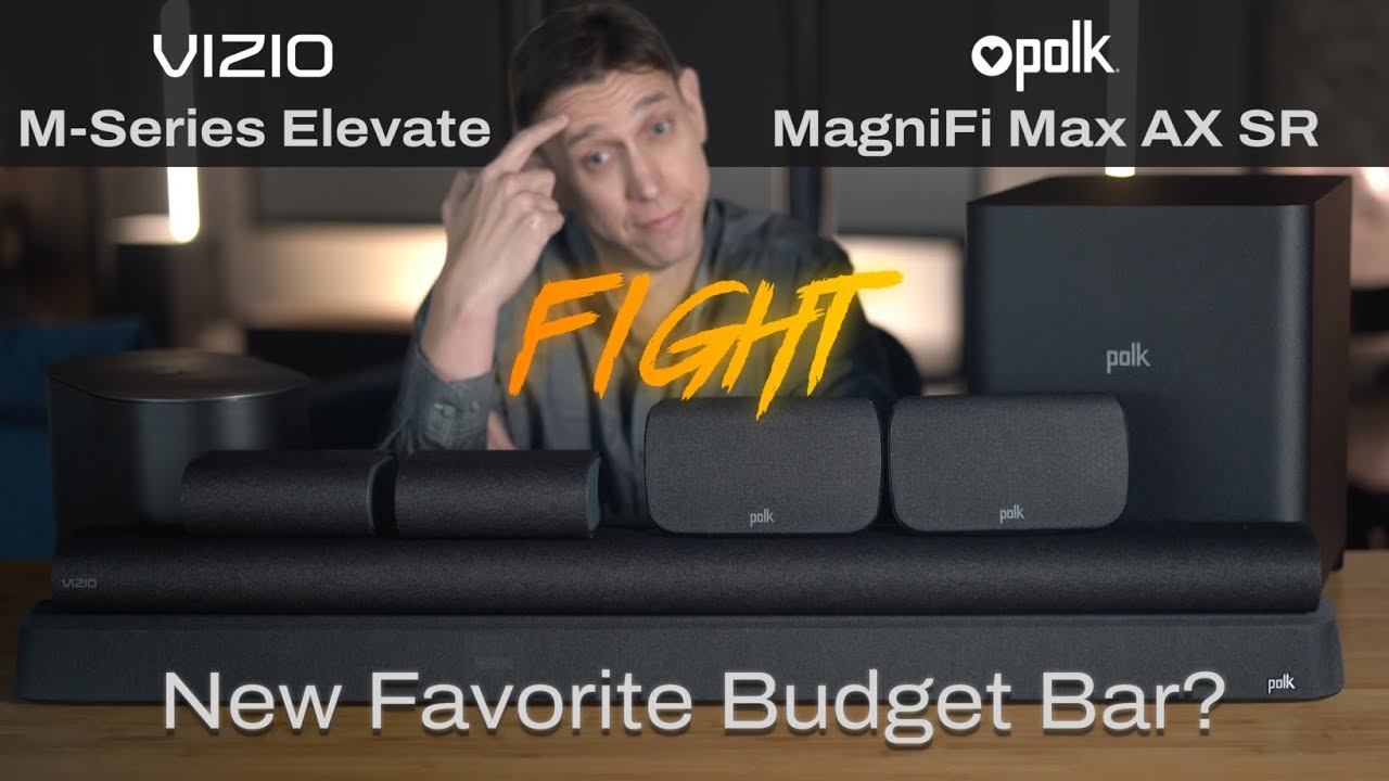 Polk MagniFi Max AX SR против Vizio Elevate M-Series