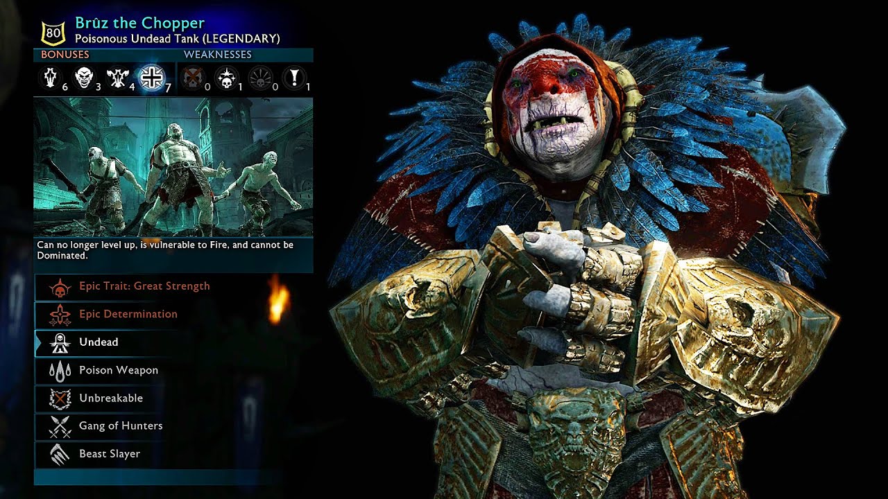 SHADOW OF WAR - HUNT FOR THE RAREST ORCS IN MORDOR ON DIFFICULTY GRAVEWALKER